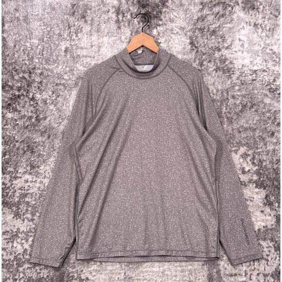 Galvin Green Shirt XL Mens Gray Mock Neck Thermal Base Layer Half Moon Golf - Picture 1 of 10